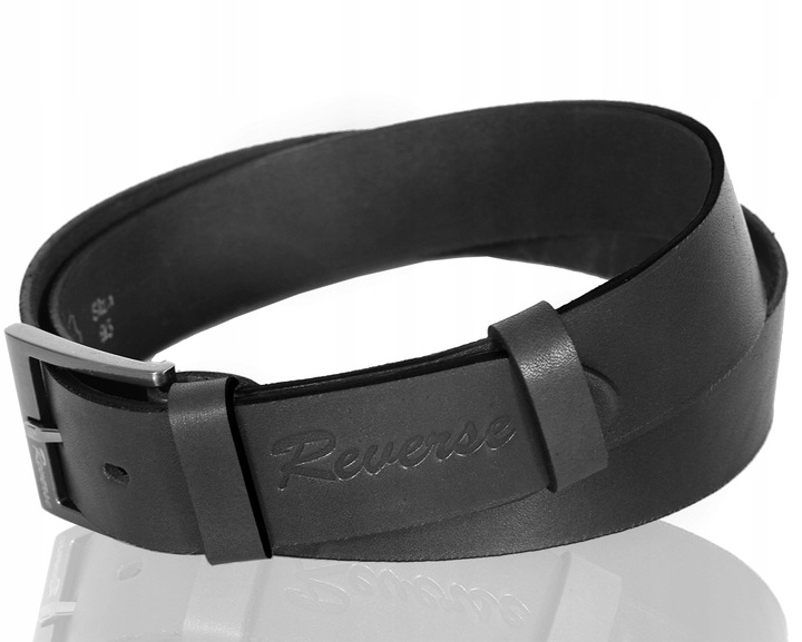 REVERSE Pasek męski SKÓRZANY pas do spodni CZR 110