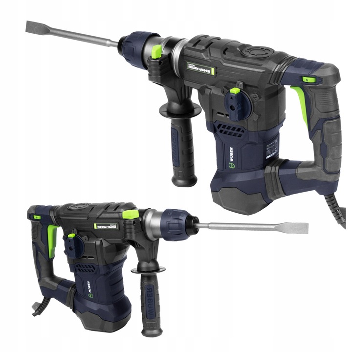 WIERTARKA MŁOTOWIERTARKA MŁOT UDAROWY 1500W MOCNA SDS+ WIERTŁA SZPICAK