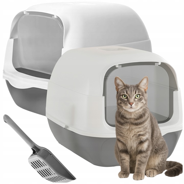 Kuweta Dla Kota Duża Zamykana Z Filtrem Kryta Na Żwierek XXL + ŁOPATKA