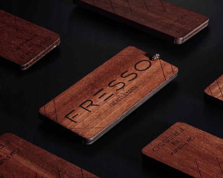 FRESSO Gentleman Drewniana Zawieszka Zapachowa Do Samochodu Auta Dla Faceta