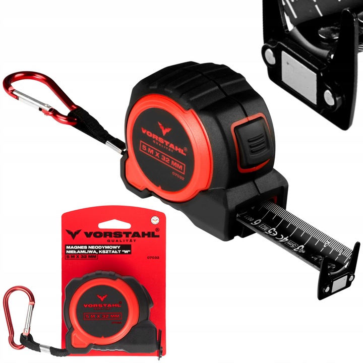 Metrówka Miarka zwijana Miara Dwustronna Metr MAGNES > 5m < 32mm