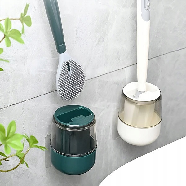 SZCZOTKA TOALETOWA Z DOZOWNIKIEM CZYSZCZENIA TOALETY WC WISZĄCA