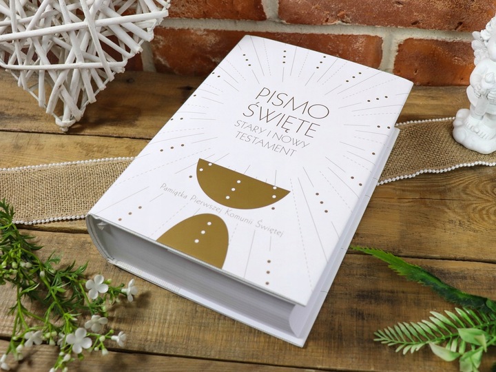 20p Pismo Święte Biblia Pierwsza Komunia Prezent Pamiątka Duży Format B5
