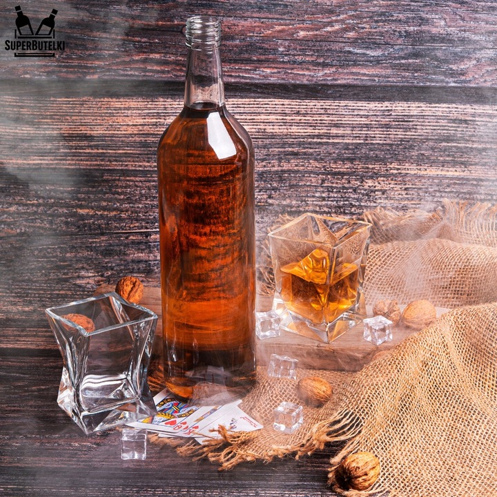 10x BUTELKI MONOPOLOWE 1L 1000 ml WÓDKĘ BIMBER SOK nalewki z zakrętką