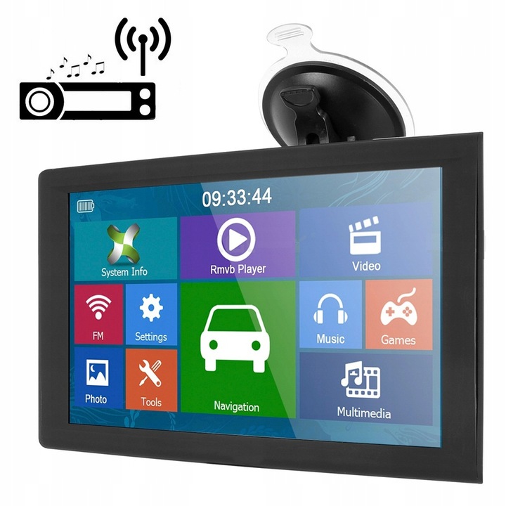 Nawigacja Samochodowa Dla Ciężarówek Ciężarówka TIR GPS 9" iGO Primo