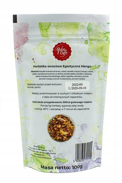 Herbata sypana 100g Egzotyczne Mango Tea
