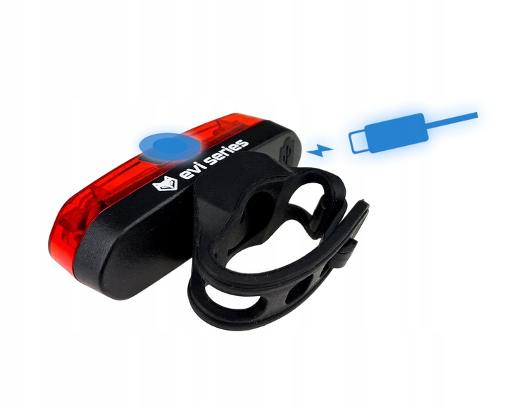 LAMPKA ROWEROWA MOCNE ŚWIATŁO LED przód tył latarka AKUMULATOR USB-C ROWER