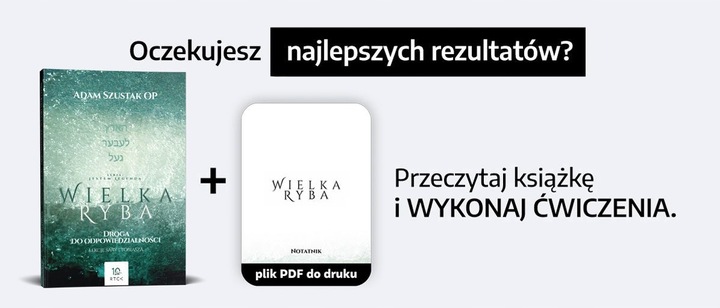 Wielka RYBA książka + ĆWICZENIA Adam SZUSTAK OP RTCK