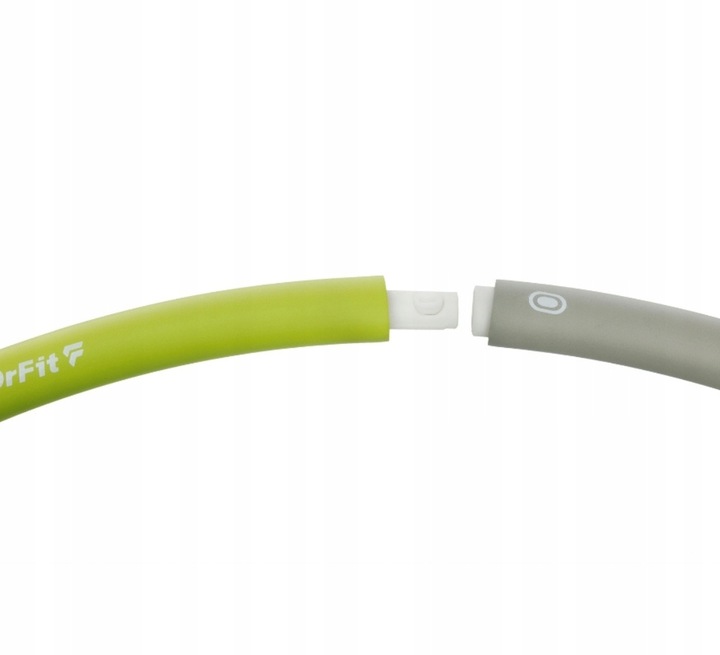 DrFit Hula Hop klasyczne składane odchudzające cardio ø100cm szaro-zielone