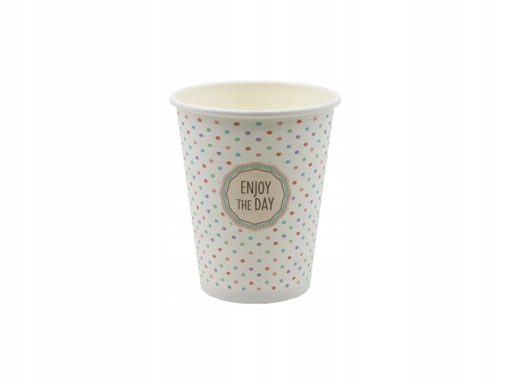 KUBKI PAPIEROWE DO KAWY - PASTELE MIX 250ML 100 SZTUK DO ZIMNYCH I GORĄCYCH