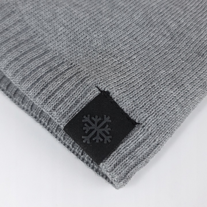 CZAPKA ZIMOWA MĘSKA CIEPŁA DWUWARSTWOWA na POLARZE OCIEPLANA klasyczna