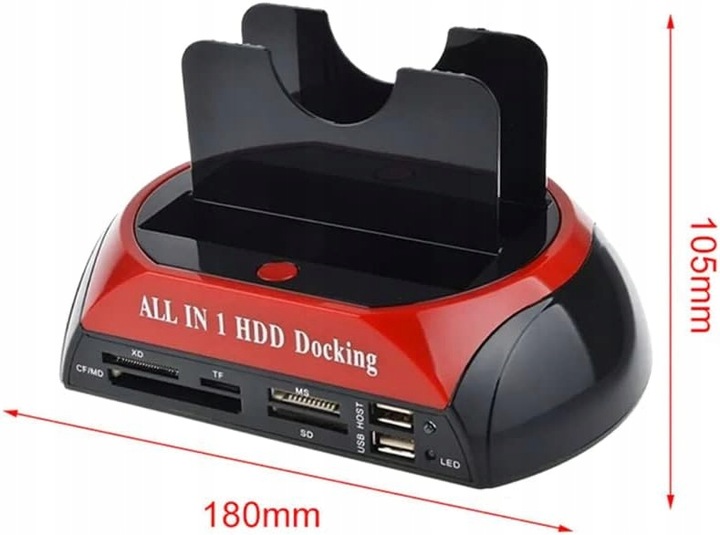 Stacja Dokująca do Dysków SATA ATA IDE HDD SSD USB Dysk Kopia Zapasowa OTB