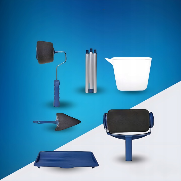 WAŁEK DO MALOWANIA SCIAN NIEKAPIĄCY UNIWERSALNY WAŁKI ZESTAW 5w1