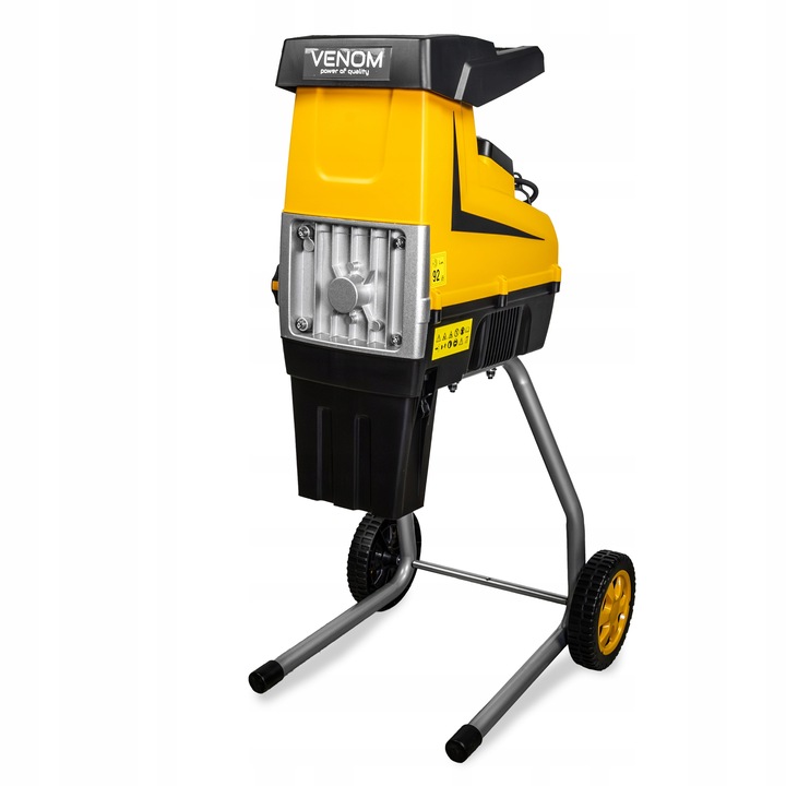 ELEKTRYCZNY ROZDRABNIACZ VENOM RĘBAK DO GAŁĘZI PRO MOCNY SILNIK 2X