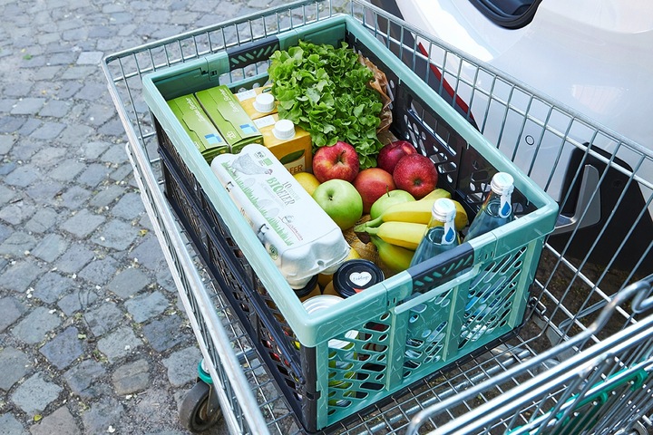 Składany kosz Keeeper BEN 45l z Soft Touch uchwytami grafit udźwig do