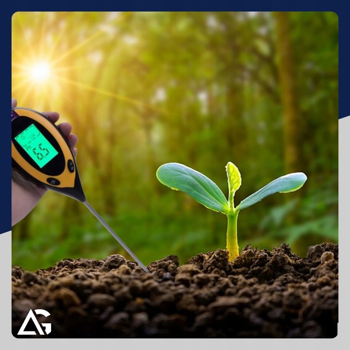 KWASOMIERZ GLEBOWY TESTER PH GLEBY PODŁOŻA ZIEMI MIERNIK WILGOTNOŚCI