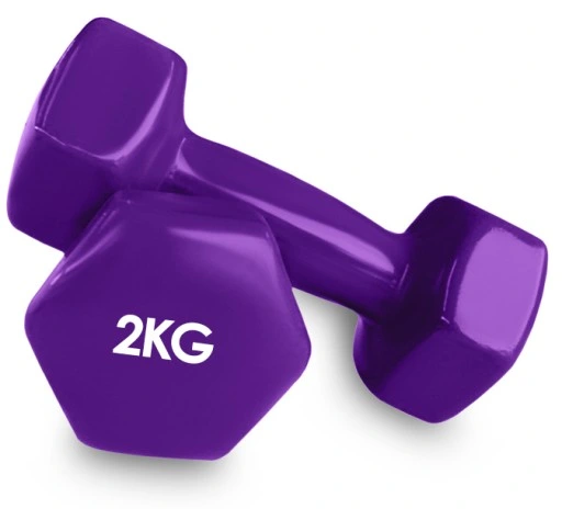 Hantelki hantle bitumiczne do ćwiczeń zestaw 2x2kg