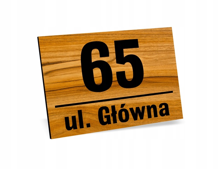 Tabliczka Tablica ADRESOWA ALUMINIOWA Numer domu