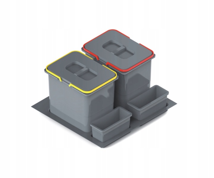 Kosz na śmieci PRAKTIKO 60cm 2x20L segregator sortownik do szuflady