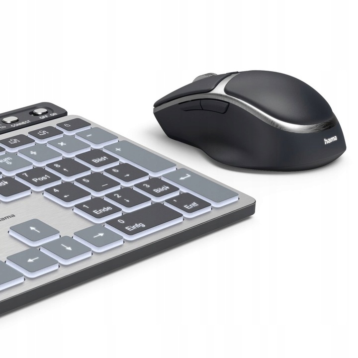 KLAWIATURA I MYSZKA Zestaw Bezprzewodowy Hama WKM-750 Szyfrowanie Danych