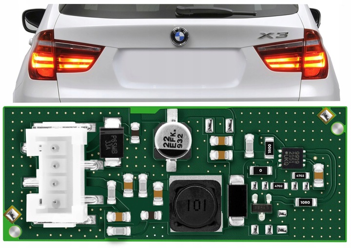 Sterownik moduł LED do lamp tylnych świateł BMW X3 F25 - Nowa płytka driver