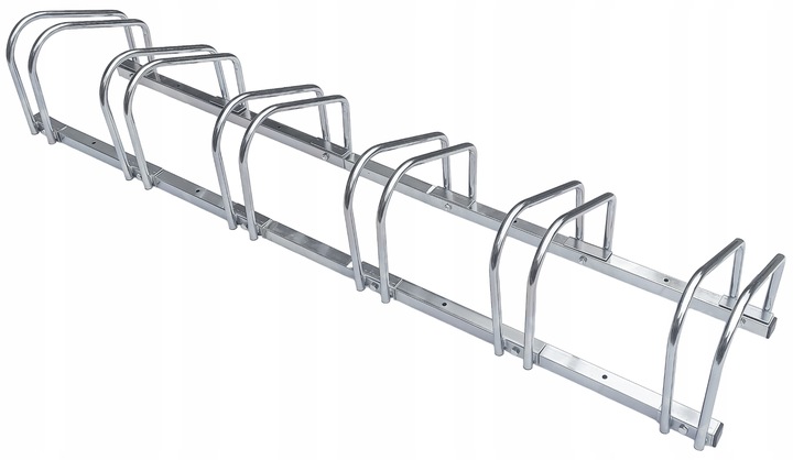 STOJAK NA 6 ROWERÓW PARKING ROWEROWY UCHWYT NA 6 STANOWISK STAL NIERDZEWNA