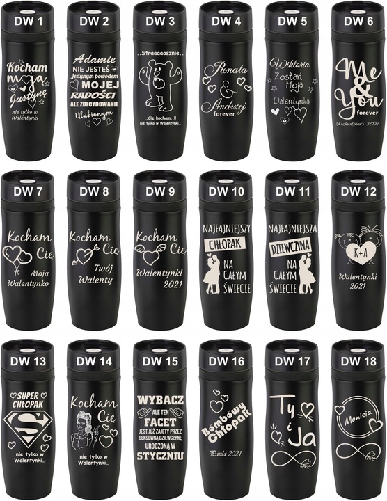 KUBEK TERMICZNY Z GRAWEREM Grawer PREZENT