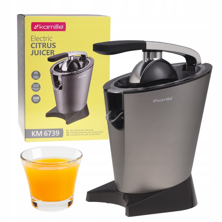 ELEKTRYCZNA WYCISKARKA DO CYTRUSÓW SOKÓW OWOCÓW MOCNA KAMILLE