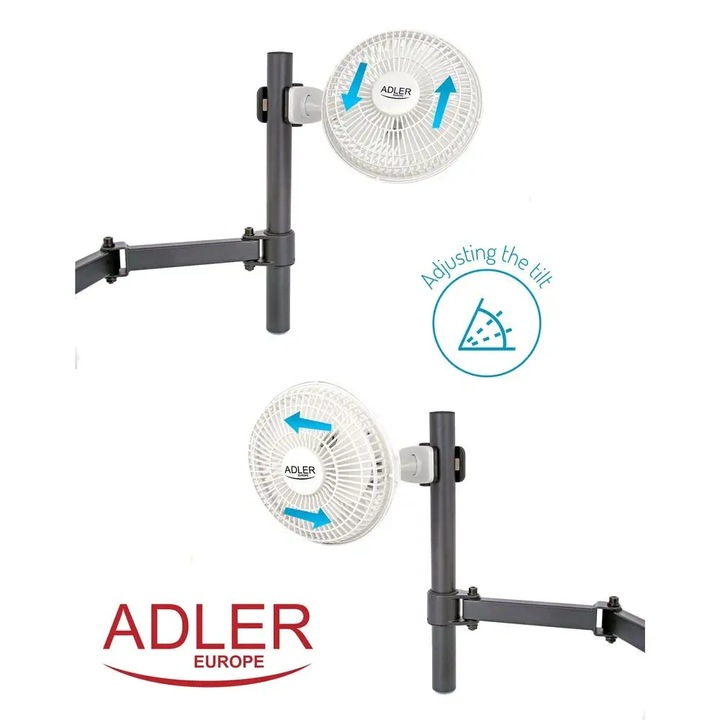 WENTYLATOR WIATRAK BIURKOWY NA KLIPS 2 TRYBY PRACY