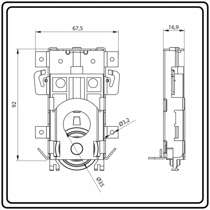 WÓZEK DOLNY ŁOŻYSKOWANY ROLKA DO SZAFY I DRZWI PRZESUWNYCH INDECO 2szt