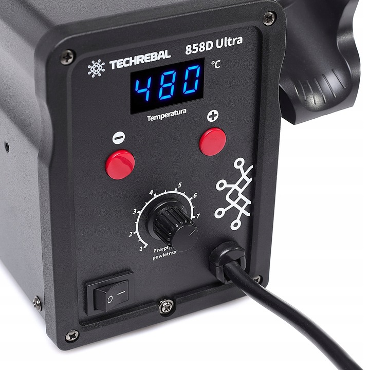 STACJA LUTOWNICZA hot air Spawarka do plastiku Techrebal 858D Ultra