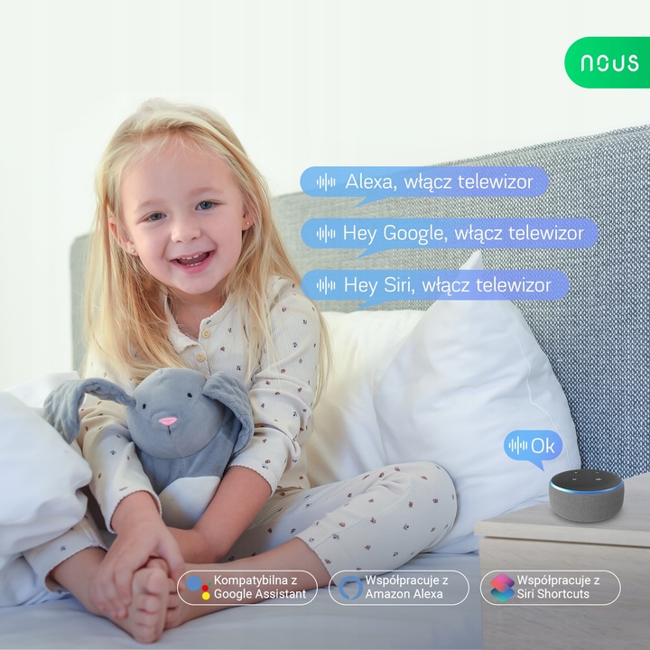 Gniazdo Smart Matter NOUS A8M 16A Home Assistant TUYA Appel HomeKit