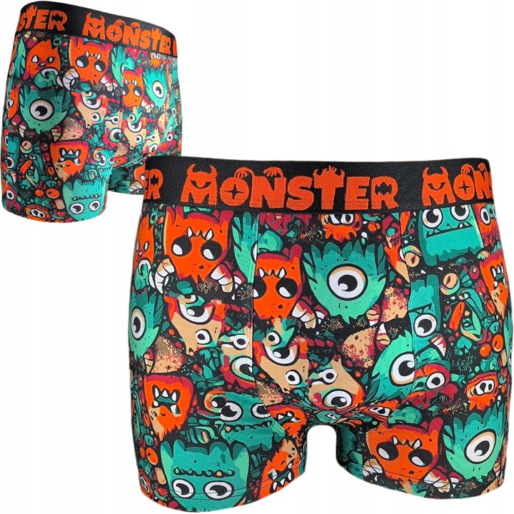 NETi Dopasowane Kolorowe Bokserki Męskie Bawełna-Modal z Szeroką Gumą 4-Pak