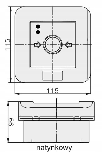 PRZYCISK PRZECIWPOŻAROWY WYŁĄCZNIK PRĄDU IP65 ELEKTROMET PPWP-1 904406