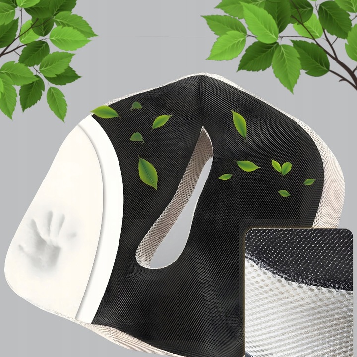 PODUSZKA ORTOPEDYCZNA DO SIEDZENIA PROFILOWANA MEMORY FOAM NA KRZESŁO