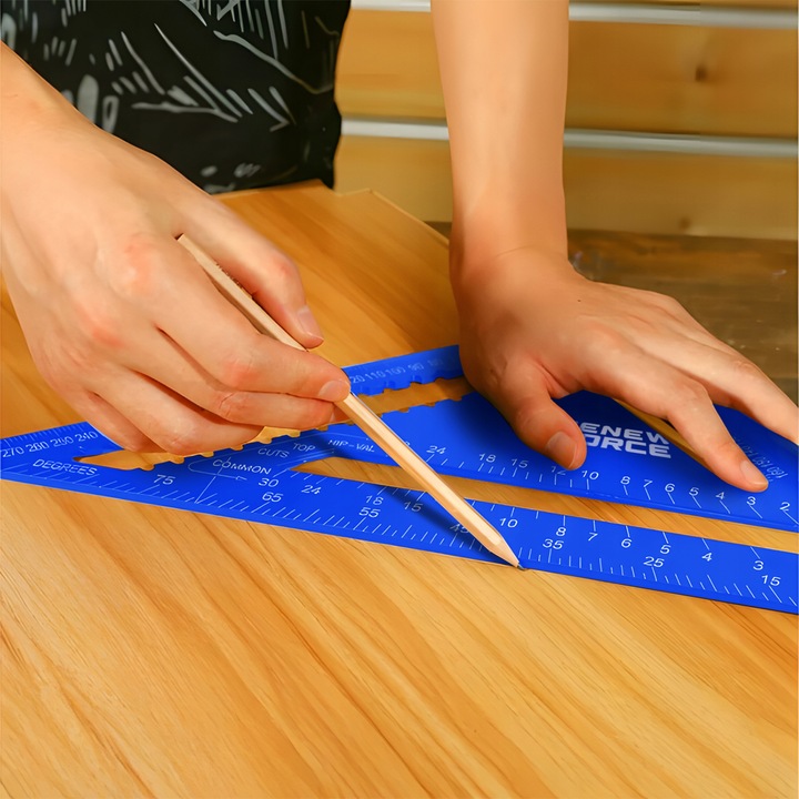 KĄTOWNIK STOLARSKI CIESIELSKI ALUMINIOWY 12" 30x30 PRZYMIAR BUDOWLANY