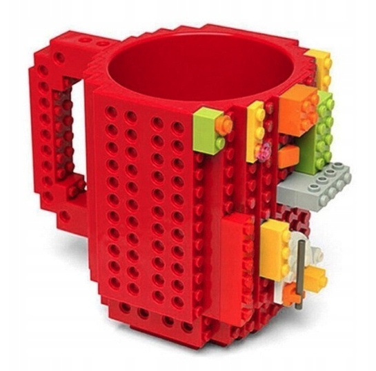 KUBEK KREATYWNY + KLOCKI KOLORY NA PREZENT ZESTAW KLOCKÓW DLA DZIECI