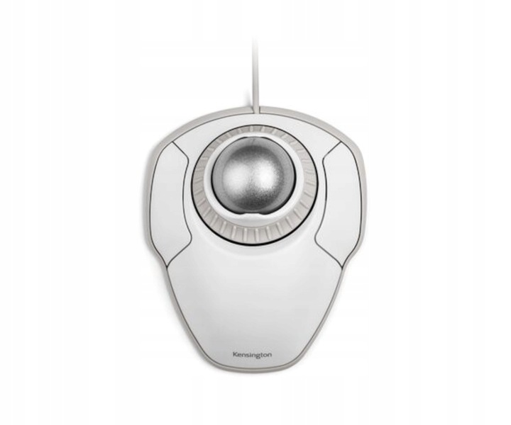 Mysz Trackball przewodowy Kensington Orbit pierścień przewijania USB Biały