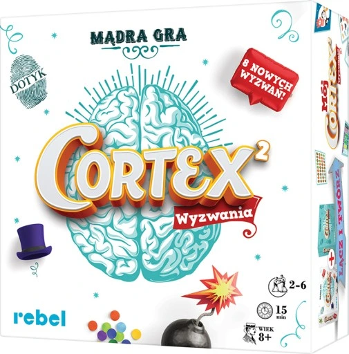 GRA PLANSZOWA RODZINNA DLA DZIECI CORTEX 2 WYZWANIA MĄDRA GRA 8+ 2-6 OSÓB