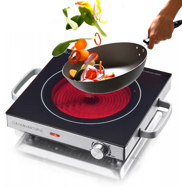 KUCHENKA ELEKTRYCZNA JEDNOPALNIKOWA PŁYTA PRĄD PRZENOŚNA POJEDYŃCZA