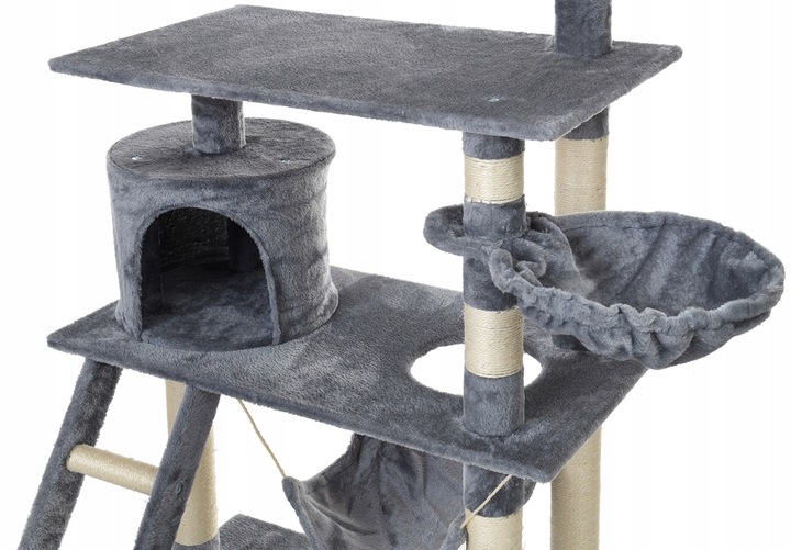 DRAPAK DLA KOTA WIEŻA LEGOWISKO DOMEK Z HAMAKIEM