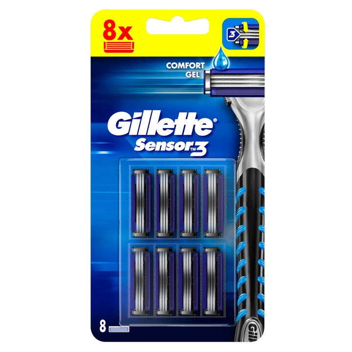 Gillette Blue 3 sensor wkłady ostrza 8 szt