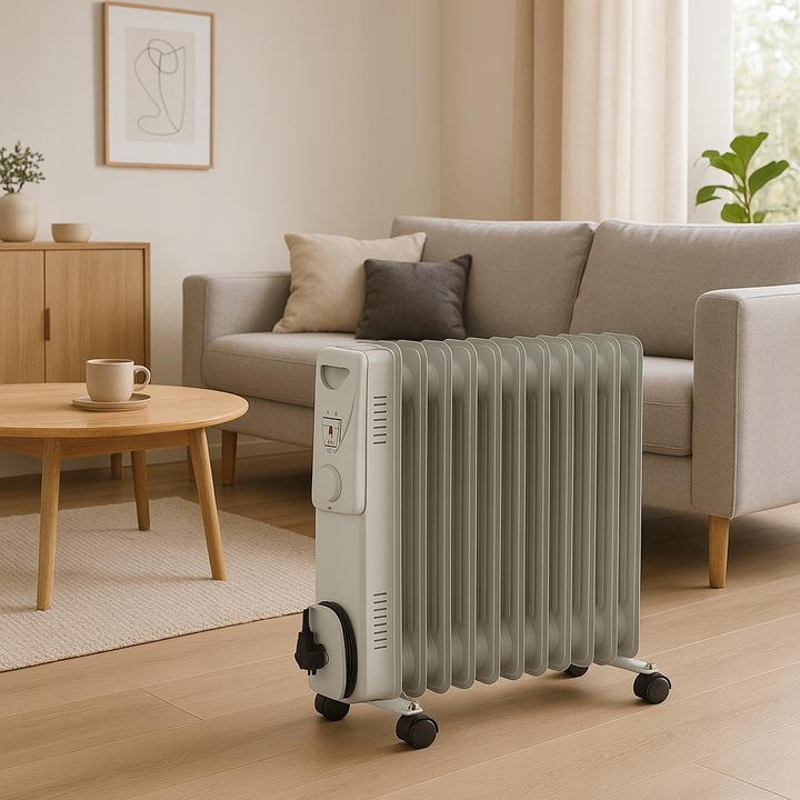 GRZEJNIK ELEKTRYCZNY 2500W OLEJOWY 11 ŻEBEREK TERMOSTAT ŻEBERKOWY OLEJAK