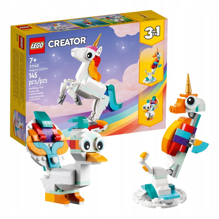 LEGO Creator 3 w 1 - Magiczny Jednorożec (31140)