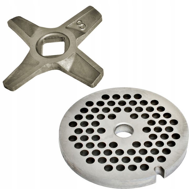 Zestaw Nożyk dwustronny + Sitko 8 x 4 do maszynki do mięsa Zelmer
