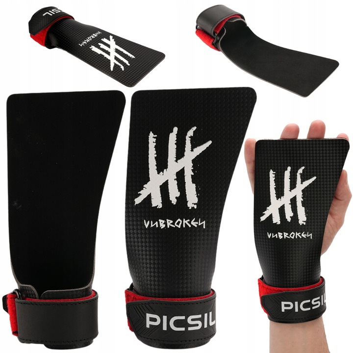 Skórki gimnastyczne CROSSFIT Picsil x Unbroken No Holes Grips rozmiar G+