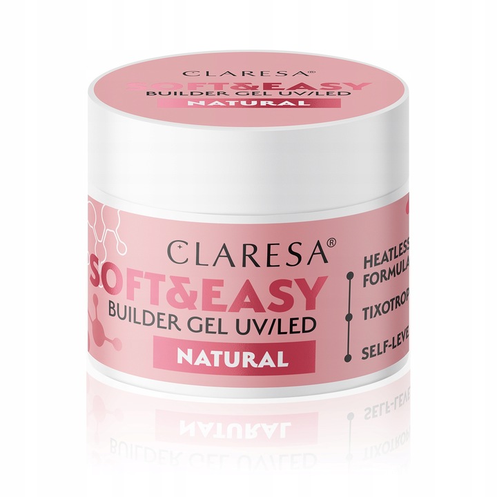 CLARESA Żel SOFT&EASY BUILDER GEL NATURAL 90G