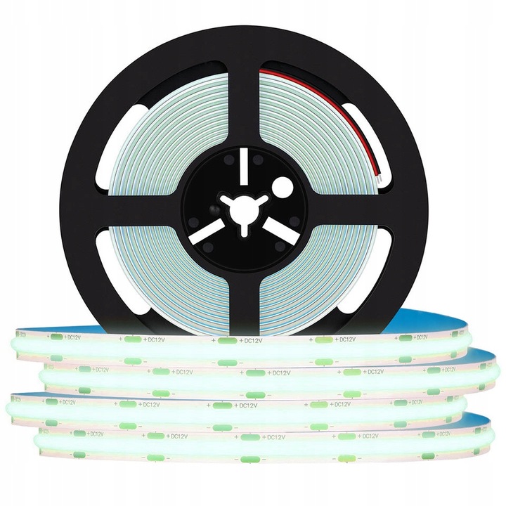 MOCNA Taśma LED COB 5M 12V NEON ZIMNA LINIA