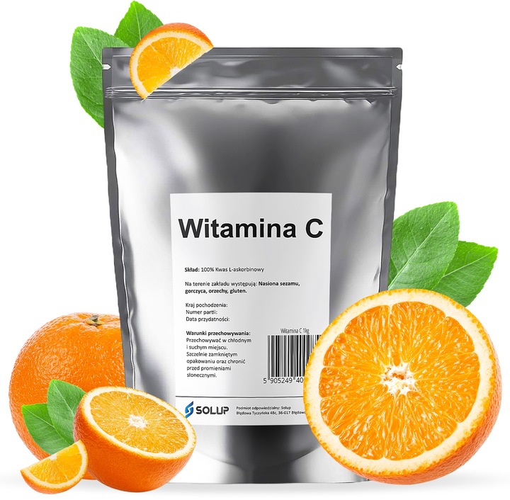 Witamina C 100% Kwas L-askorbinowy proszek 1kg