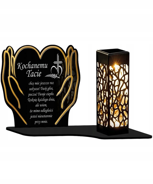 Znicz Solarny XL Premium LED Na Wszystkich Świętych Na Grób Dla Taty